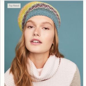 Anthropologie groovy wool beret